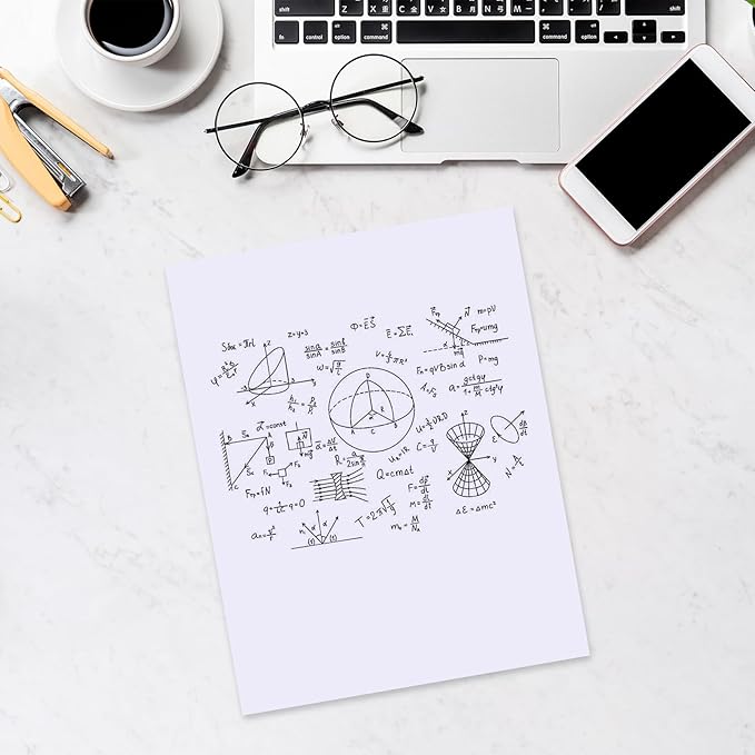 6 Pack Blank White Memo Pads 8.5X11 Inch Unlined Note Pad Scratch Pads for Office, School, and Home Use (Each Pad 50 Sheets)-DeskLoop Office