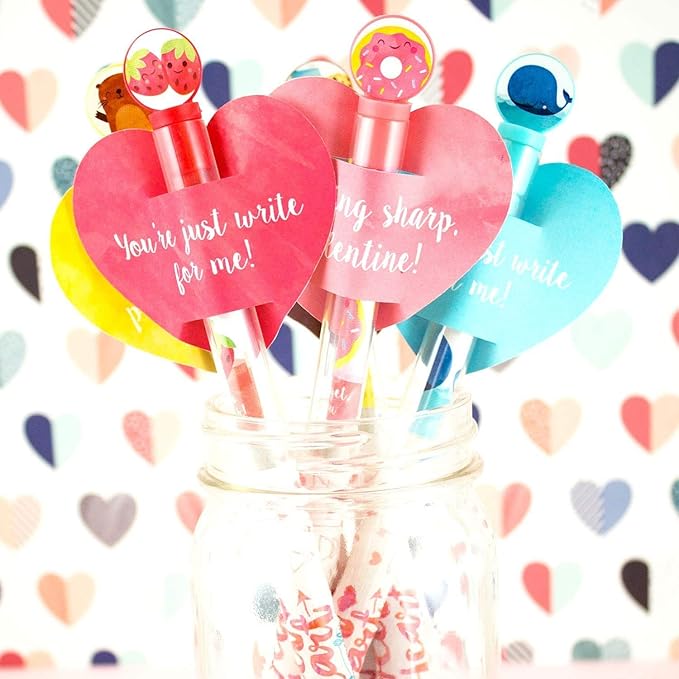 Sweetheart Smencils Cylinder - HB #2 Scented Pencils, 50 Count, Gifts for Kids-DeskLoop Office
