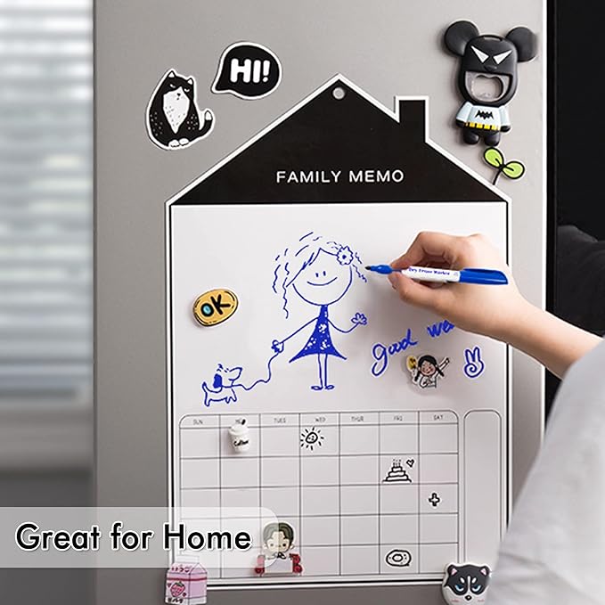 Dry Erase Markers, 100 Bulk Pack Blue Whiteboard Markers with 2 Eraser, Fine Point Dry Erase Markers Perfect For Writing on Whiteboards, Dry-Erase Boards,Mirrors for School Office Home-DeskLoop Office