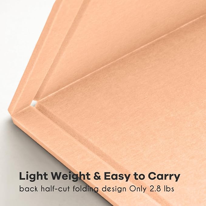 Large Bulletin Board - 48 x 36 Inches, Decorative Felt Pin Board for Wall - 4' x 3' Foldable Photo Display Board with Self-Adhesive Tape, Includes 20 Push Pins - Melon-DeskLoop Office