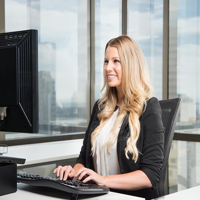 Desk Chair No Wheels, Arm Chair with Ergonomic Lumbar Support and Thickened Seats Cushion, Waiting Room Chairs for Office School Church Guest Reception, 8 Pack Black-DeskLoop Office