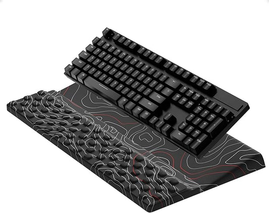 Ospelelf Tilt Keyboard Stand with Wrist Rest, Comfy Ergonomic Keyboard Riser Holder for Office Home-DeskLoop Office