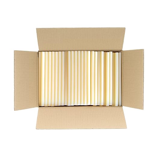 ASA Hot Glue Sticks for Glue Gun - 5/8" x 15" | High-Strength Hot Gun Sticks Adhesive for Corrugated Materials | Industrial Grade for Packaging & Woodworking | Pack of 185-DeskLoop Office