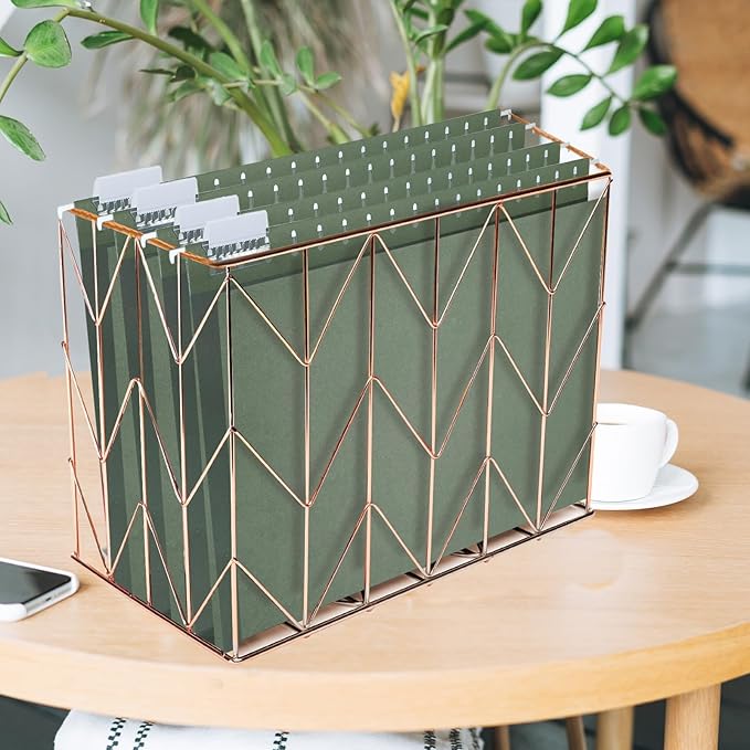 gisgfim 15 Pack Reinforced 11x17 Hanging File Folders 1/5 Cut Heavy Duty Hanging File Folders with Plastic Tabs & Label Cards Expanding Hangers File Organizer for Drawing Engineering Document (Green)-DeskLoop Office