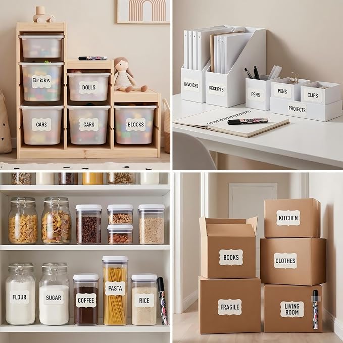Chalkboard Labels for Storage Bins, 4x6 Inch, 50 Pack – Reusable Waterproof - Image 8
