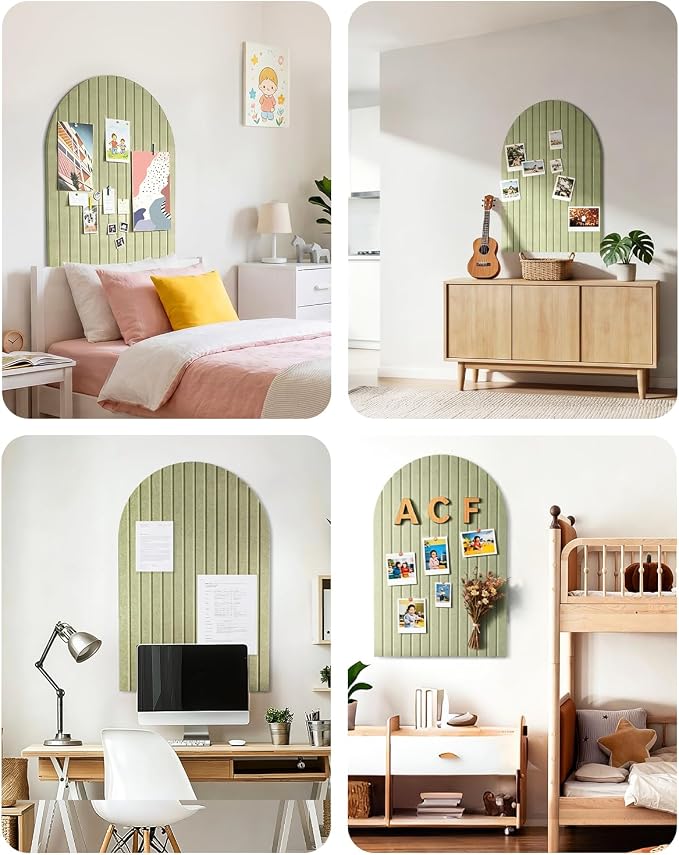 Large Arched Felt Bulletin Board 36"x24" - Image 7