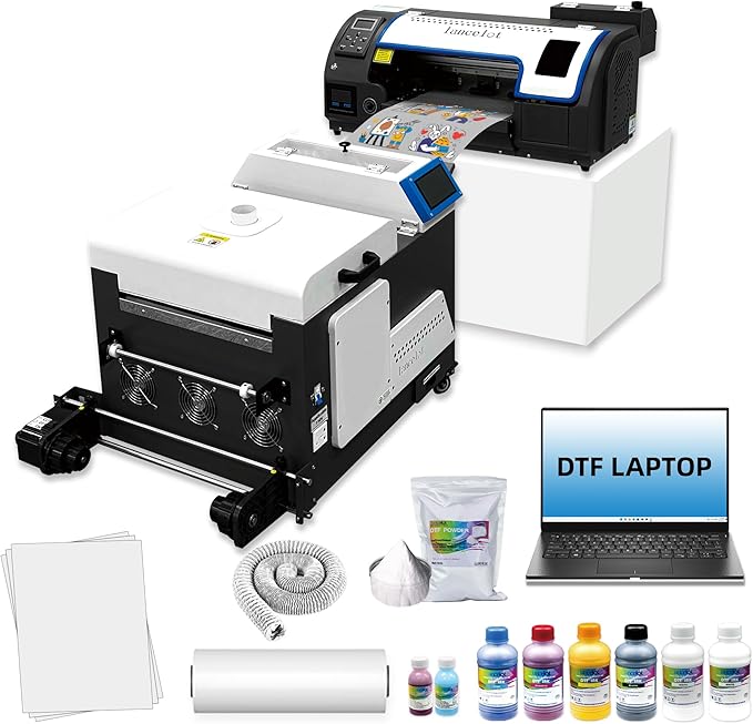 Lancelot Auto-Maintenance M1630 Pro-DTF Printer Machine-Doubled Speed Over L1800 with Auto-Powder Shaker Dryer,White Ink Circulation & Auto-Film Cutter,DTF Printer Bundle for T Shirt Printing-DeskLoop Office