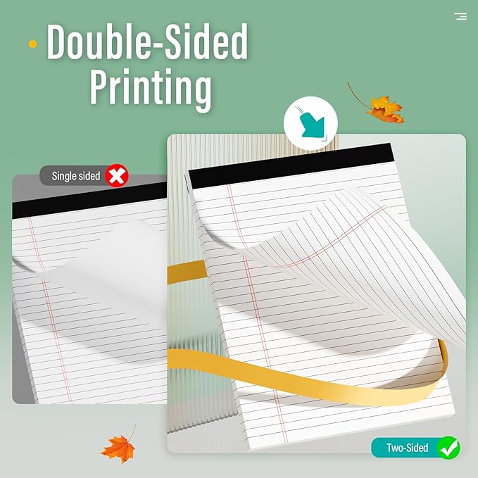 12 Pack Legal Pads 8.5 x 11 Note Pads 8.5 x 11 Inch Notepad 360 Sheets Writing Pads Wide Ruled Lined Paper Pads White Paper Note Pads 8.5 x 11 with 30 Sheets Per Legal Pad for School, Office, Home-DeskLoop Office