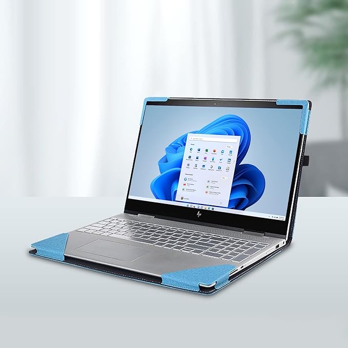 Laptop Sleeve for HP Spectre X360 16-f 16t-f Envy 16-h/Laptops HP 15z-ef2000 Touch optional/15 The 200 Touch /15-dy5097nr/15-dy2096nr / 15-bp 15-ds 15-dr Computer Bag (15.6inch, Sky Blue)
