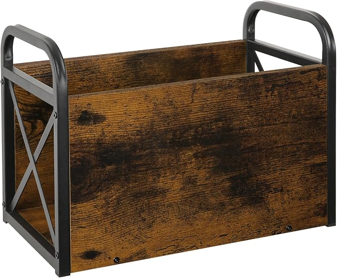 YINMIT Magazine Holder, Magazine Rack Floor, Magazine Storage Basket, Folder Organizer Bin for Books, Newspapers, Tablets-DeskLoop Office