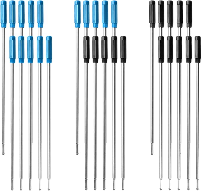 0.7 mm Ballpoint Ink Twist Pen Refills, Stationery Compatible - Image 7