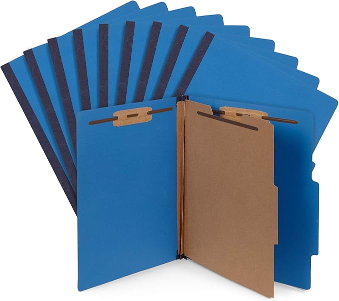 10 Dark Blue Classification Folders - Image 6