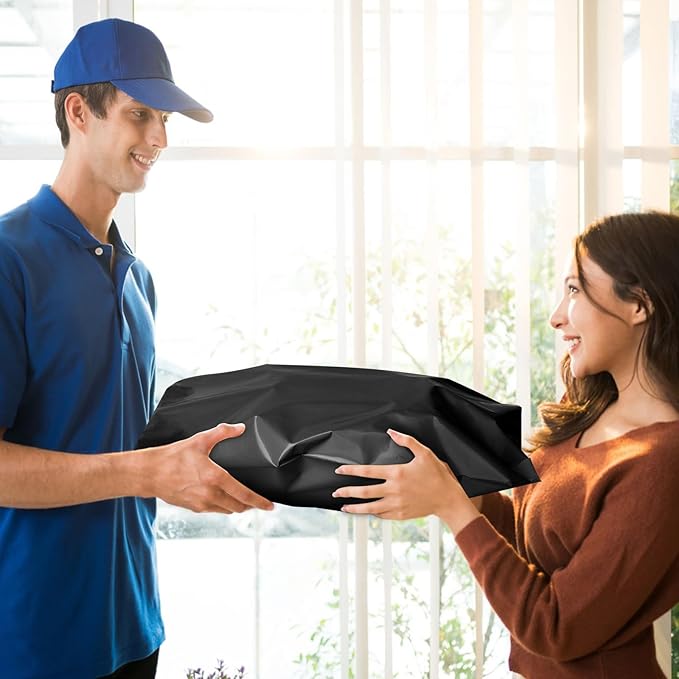 Poly Mailers 14.5x19, Large Poly Mailers 100 Pack, Shipping Mailers with Self Seal Adhesive, Waterproof and Tear-Proof Mailers Poly Bags for Small Business (Black)-DeskLoop Office