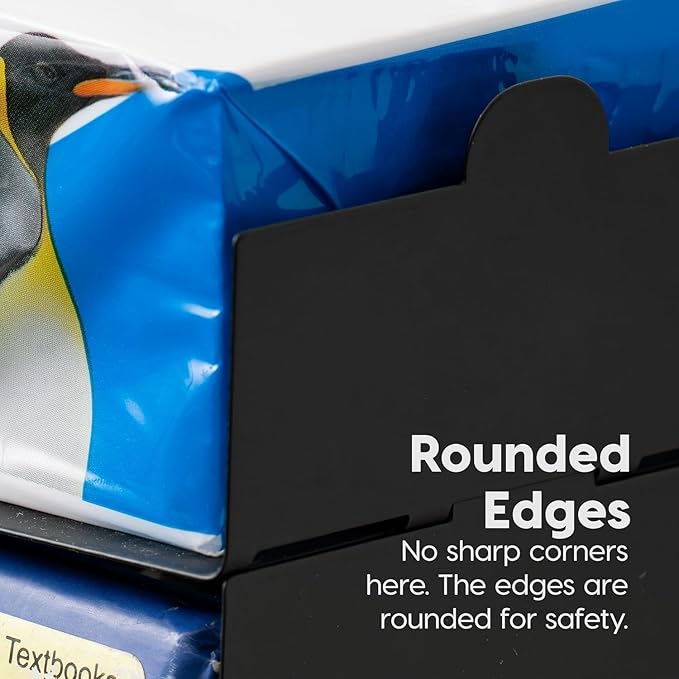 IRIS USA Metal Letter Tray Paper Organizer, 4 Pack, for Letter/A4 File Holder Paperwork Document, Stackable Desktop File Organizer Tray Paper Basket Rack for Office Supplies Home Work, Black-DeskLoop Office