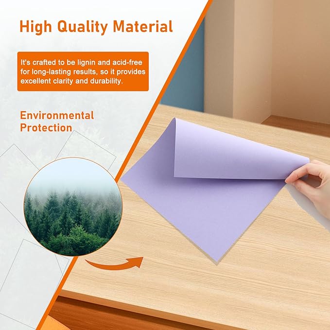 100 Sheets Purple Cardstock 8.5 x 11 Craft Paper, 75lb Light Purple Card Stock for DIY Cards Making, Wedding Invitations, Thank You Card, Bussine Cards, Certificates-DeskLoop Office