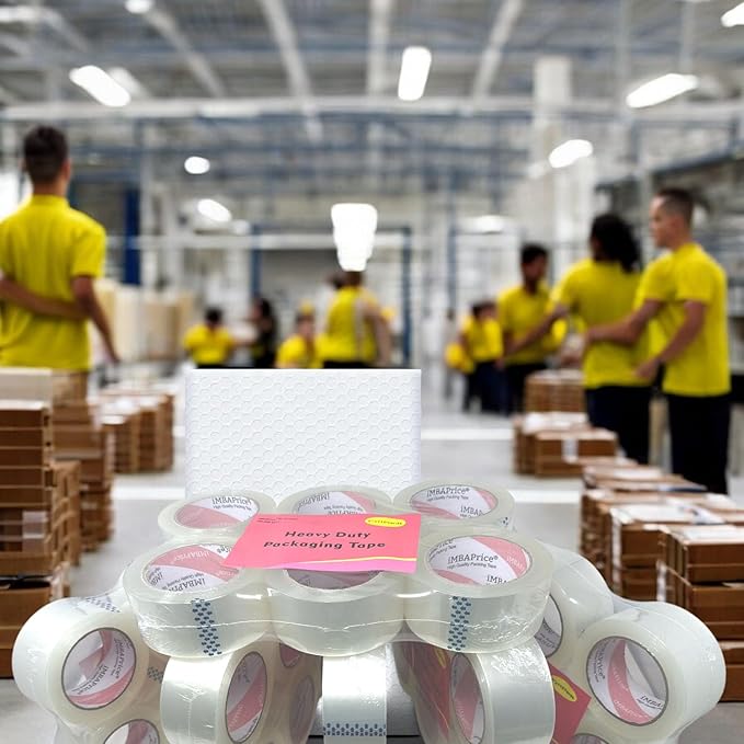 iMBAPrice 2 Inches Clear Packing Tape, 36 Rolls x 110 Yards Storage Box Sealing Packaging Tape Refill for Packaging and Shipping,Total 3960 Yards-DeskLoop Office