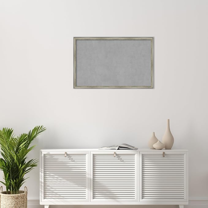 Amanti Art Silver Framed Magnetic Board 22x34 Large Vision Board - Image 5