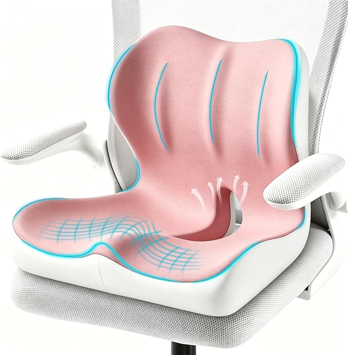 Seat Cushion for Office Chair and Car, Ergonomic Memory Foam Seat Cushion - Image 9