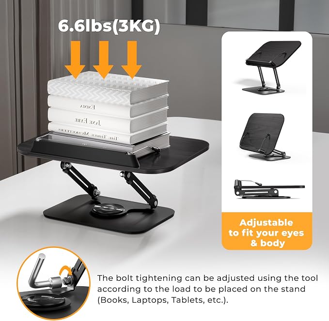 SupeDesk Book Stand for Reading, Adjustable Book Holder - Image 8