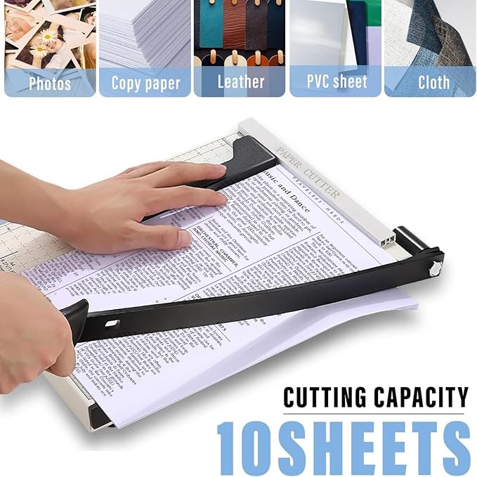 12" Guillotine Paper Cutter, Paper Cutter - Image 7