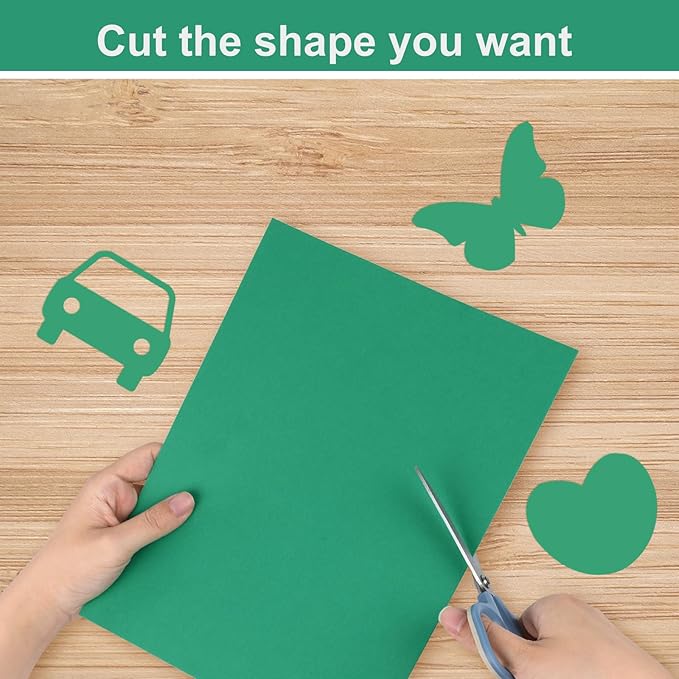 OcePor 100 Sheets Christmas Green Cardstock Paper, Colored Printer Paper 8.5 x 11, Card Stock Thick Construction for Craft,Scrapbook,Office Printing, Invitations, Certificates,92 lb/250gsm-DeskLoop Office