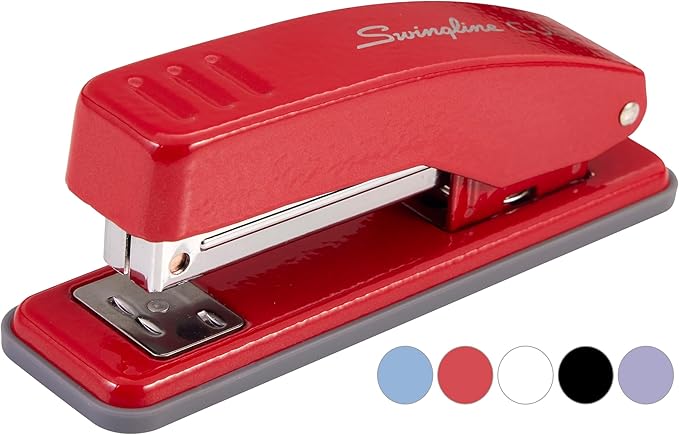 Swingline Stapler, Cub Compact Desktop Stapler, 20 Sheet Capacity, Metal, Rio Red (S701070)-DeskLoop Office