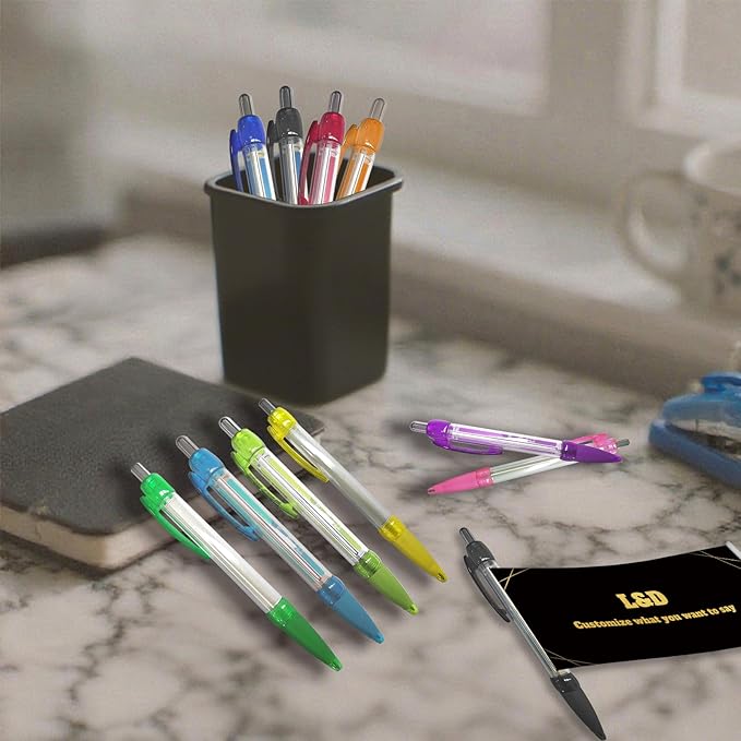 Personalized Pens Bulk, Custom Pollout Paper Pen with Printed, Customizable Retractable Roll Up Banner Pens for Business with Name Logo, Exhibitions, Events, Presentations, Advertising 100 Pcs-DeskLoop Office