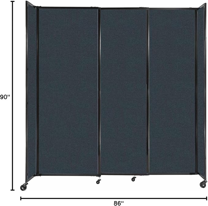Versare Straightwall Sliding Portable Wall Partition | Freestanding Office - Image 7