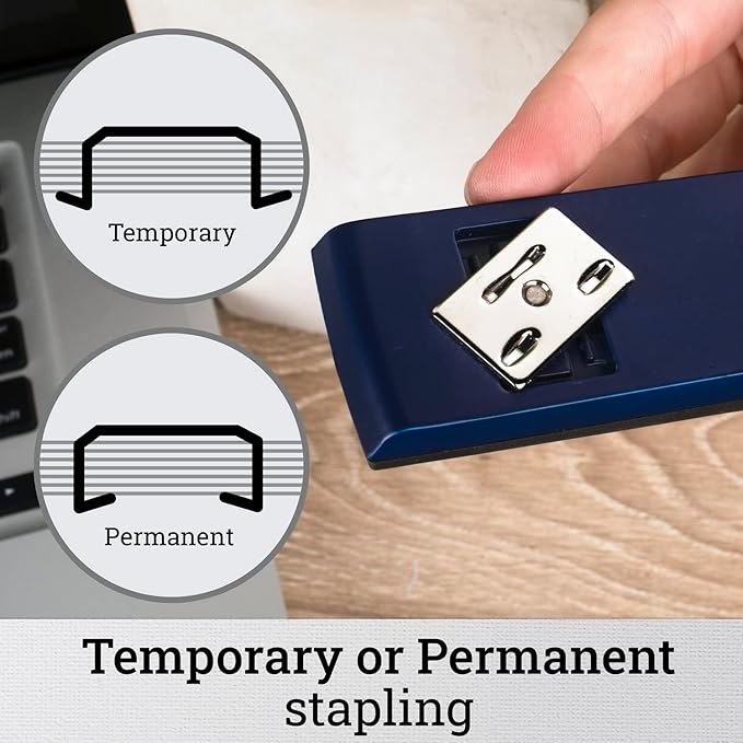 Swingline Stapler, 30 Sheet Capacity, 747 Classic Stapler, Jam Free, Metal, Royal Blue (74724)-DeskLoop Office