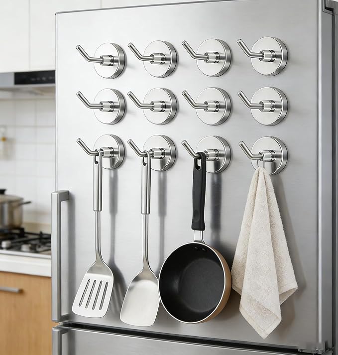 Strong Magnetic Hooks, 2.2 Inch Long, SS Magnet Hooks - Image 8