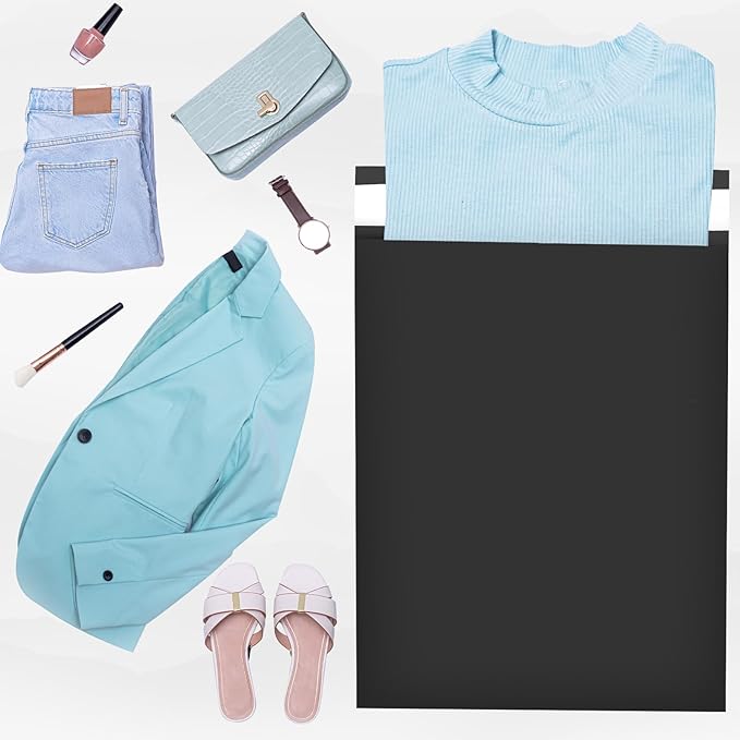 Large Poly Mailers 19x24 Inch 100 Pack, Shipping Bags for Clothing with Self-Sealing Tear-Resistant, Waterproof Poly Bags, Mailing Envelopes for Small Business (Black)-DeskLoop Office