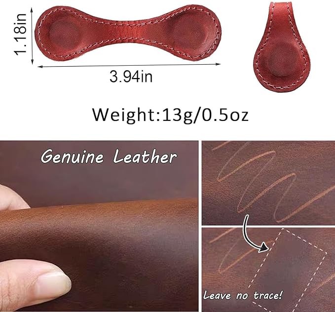 Personalized Magnetic Leather Bookmark, 26 Letters Custom Bookmarks, Handmade - Image 8