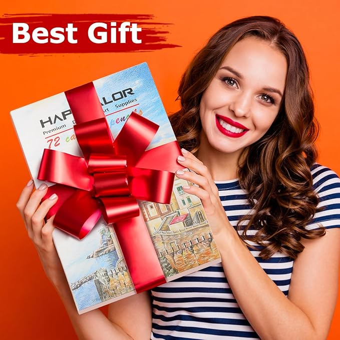 72 Colored Pencils for Adult Coloring Books, Professional Coloring Pencils Set, Art Supplies for Drawing, Sketching, Gifts for Teens-DeskLoop Office