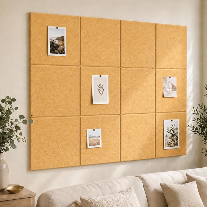 Felt Bulletin Board Tiles, Large Cork Board Alternative, 24 x 36 in | 0.35 in - Image 7