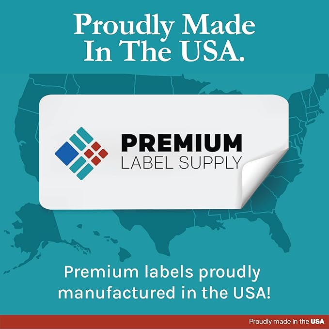 Premium Label Supply White Sticker Labels – 2.625" x 2" – Laser/Inkjet Compatible – (15 per Sheet), 1000 Sheets – 15,000 Total Adhesive Labels-DeskLoop Office