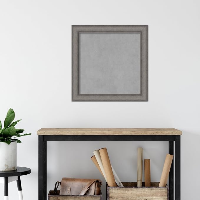 Amanti Art Grey Framed Magnetic Board 24x24 Medium Vision Board - Image 5
