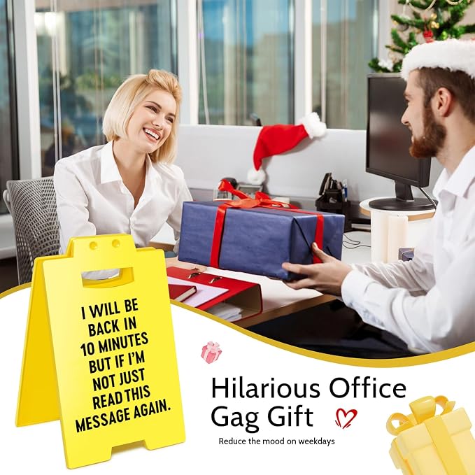 Smilelife Funny Office Cubicle Decor Will Be Back In 10Minutes Desk Sign Team - Image 7
