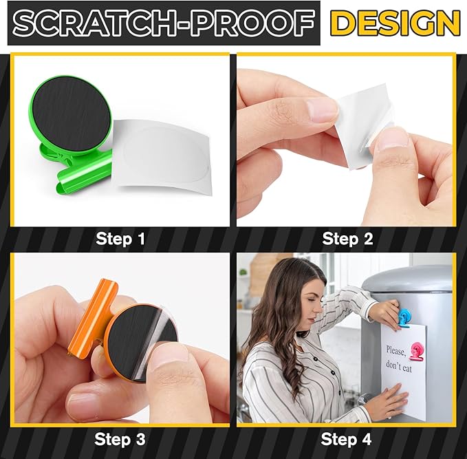 40 Pack Refrigerator Magnets with Clips, Fridge Magnets Whiteboard Magnet Clips, Teacher Classroom Must Haves,Manget Heavy Duty, Best for Photo Displays,Whiteboard,Refrigerator,Locker,Plant-DeskLoop Office