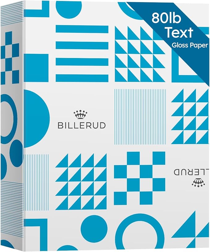 8.5x11 Gloss Digital Paper, Perfect for Color Laser Printing, Design Proposals, Flyers, Brochure, 8.5 x 11” Letter Size, 80lb Text (32lb Bond) 96 Bright, Acid Free, Glossy Coated Finish | 500 Sheets-DeskLoop Office