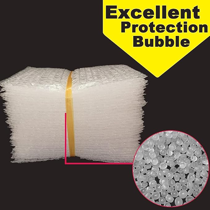 200Pcs Clear Bubble Out Bags, 15x20 CM Bubble Pouches Bags for Shipping, Double Wall Cushioning Wrap Bags for Moving Packaging Storage Fragile China Dishes Electronic Item-DeskLoop Office