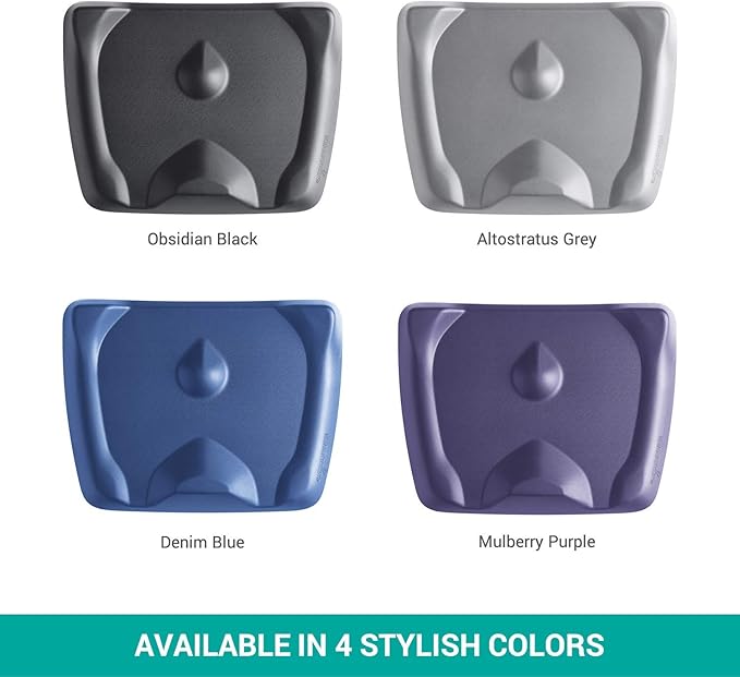 Topo Mini by Ergodriven | The Smaller Not-Flat Standing Desk Anti-Fatigue Mat with Calculated Terrain (Mulberry Purple)-DeskLoop Office