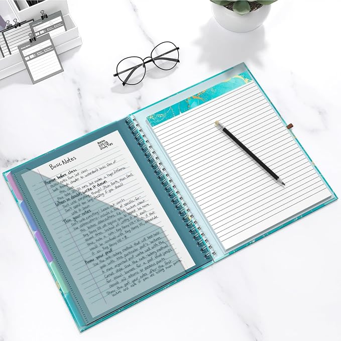 Hongri Clipboard Folio with Refillable Lined Notepad, 8.5 x 11 Folders with - Image 7