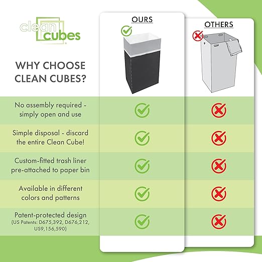 | 30 Gallon Multi-Liner Disposable Trash Cans (3-Pack) - Reusable Garbage and Recycling Bins for Parties, Events, and More (Black)-DeskLoop Office