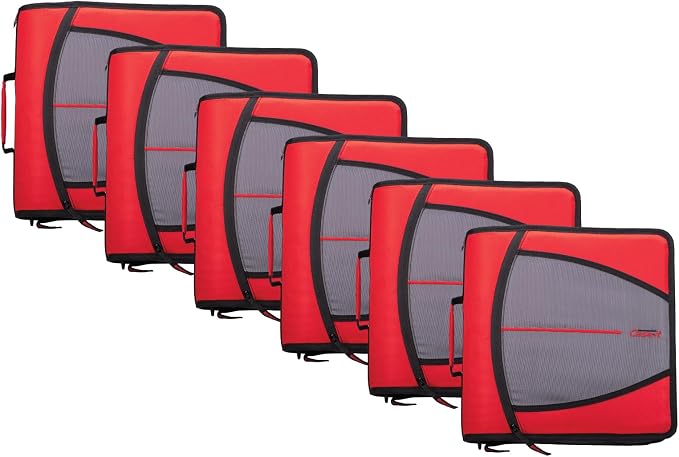 Case-it Mighty Zip Tab School Zipper Binder | 3-Inch O-Rings, 600-Sheet Capacity by Case-it