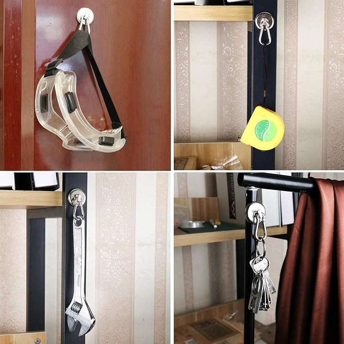 E BAVITE Magnetic Hooks, 110LBS Strong Heavy Duty Neodymium Magnet Hooks - Image 7