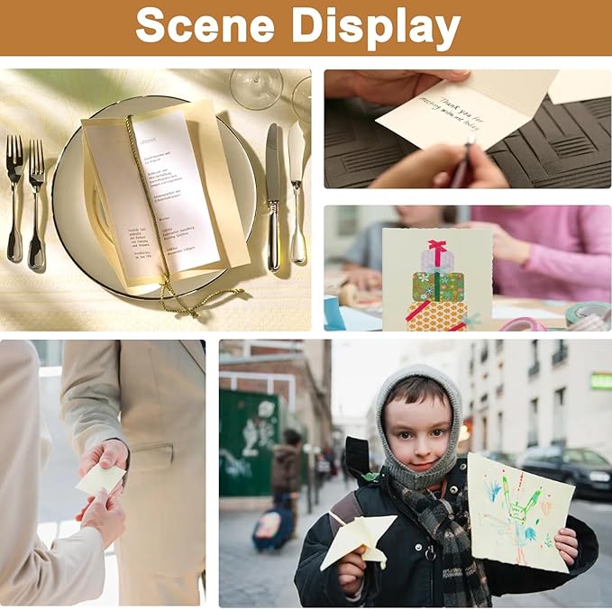 40 Sheets Cream Cardstock 8.5 x 11 Off White Paper, 200gsm/75lb Ivory Card Stock Certificates Paper for DIY Cards Making, Business Cards, Invitations, School Crafting, Menus, Office Printing-DeskLoop Office