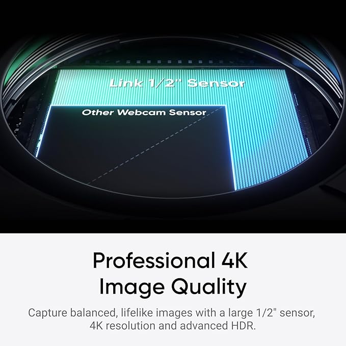 Insta360 Link 2C Tripod Bundle - 4K Webcam for PC/Mac, 1/2" Sensor, Auto Framing, HDR, AI Noise-Canceling Mic, Gesture Control for Streaming, Video Calls, Gaming, Works with Zoom, Teams, Twitch & More-DeskLoop Office