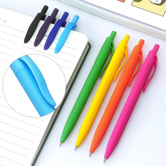 Bribobo Ballpoint Pens Black Ink Pens Medium Point Retractable Ballpoint Pens - Image 7