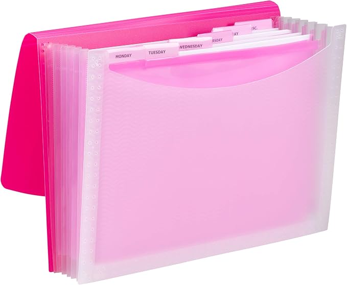 Smead Poly Expanding File, 6 Dividers, Flap and Cord Closure, Letter Size - Image 4