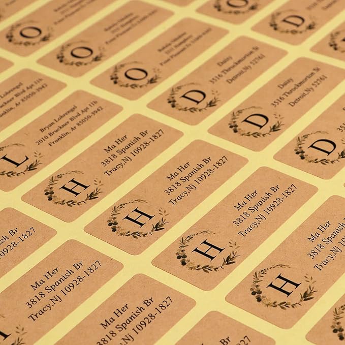 Custom Address Labels - Personalized Address Labels, Return Address Labels with Strong Adhesion, Can Be Used for Cardboard, Paper, Plastic, Glass, Metal (2.6x1 Inch, Set of 280)-DeskLoop Office